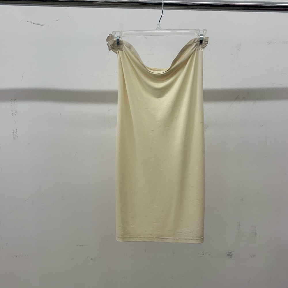 NUDE KNEE LENGTH SKIRT